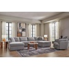 image:imageSignature Design by Ashley Modmax Contemporary Swivel Glider Nursery Recliner StainResistant NextGen Nuvella Performance Fabric Rocking Chair for Living Room Beige 42 WLight Gray