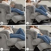 image:imageSignature Design by Ashley Modmax Contemporary Swivel Glider Nursery Recliner StainResistant NextGen Nuvella Performance Fabric Rocking Chair for Living Room Beige 42 WGrey