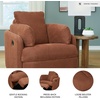 image:imageSignature Design by Ashley Modmax Contemporary Swivel Glider Nursery Recliner StainResistant NextGen Nuvella Performance Fabric Rocking Chair for Living Room Beige 42 WOrange