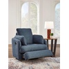 image:imageSignature Design by Ashley Modmax Contemporary Swivel Glider Nursery Recliner StainResistant NextGen Nuvella Performance Fabric Rocking Chair for Living Room Beige 42 WBlue