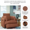 image:imageSignature Design by Ashley Modmax Contemporary Swivel Glider Nursery Recliner StainResistant NextGen Nuvella Performance Fabric Rocking Chair for Living Room Beige 42 WOrange