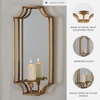 image:imageSignature Design by Ashley Pagoda Mirrored Metal Candle Wall Sconce GoldDumi