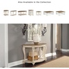 image:imageSignature Design by Ashley Realyn French Country SemiCircle Console Table White amp BrownWhitewash