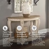 image:imageSignature Design by Ashley Realyn French Country SemiCircle Console Table White amp BrownWhitewash
