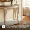 image:imageSignature Design by Ashley Realyn French Country SemiCircle Console Table White amp BrownWhitewash