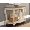 image:imageSignature Design by Ashley Realyn French Country SemiCircle Console Table White amp BrownWhitewash