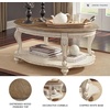 image:imageSignature Design by Ashley Realyn Oval Coffee Table WhiteBrownWhitewash