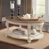 image:imageSignature Design by Ashley Realyn Oval Coffee Table WhiteBrownWhitewash