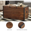 image:imageSignature Design by Ashley Storage Trunk Coffee Table Brown KettlebyDark Brown