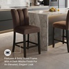 image:imageSignature Design by Ashley Zendalia Velvet Counter Height Barstool 2PackUpholsered Brown