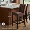 image:imageSignature Design by Ashley Zendalia Velvet Counter Height Barstool 2PackUpholsered Brown