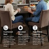 image:imageSignature Design by Ashley Zendalia Velvet Counter Height Barstool 2PackUpholsered Brown