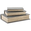 image:imageSignature Design by Ashley Decorative Boxes with Lids Brown Set of 3Gray