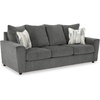 image:imageSignature Design by Ashley Gray Chenille Sofa Easy Assembly StairattDark Gray