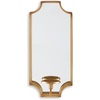 image:imageSignature Design by Ashley Pagoda Mirrored Metal Candle Wall Sconce GoldDumi