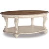 image:imageSignature Design by Ashley Realyn Oval Coffee Table WhiteBrownWhitewash