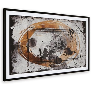 image:imageSignature Design by Ashley Clefting Neutral Framed Abstract Wall Art