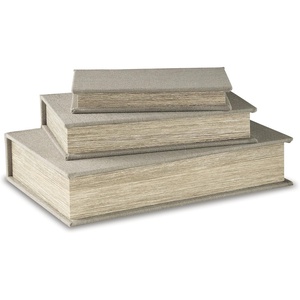 image:imageSignature Design by Ashley Decorative Boxes with Lids Brown Set of 3Beige