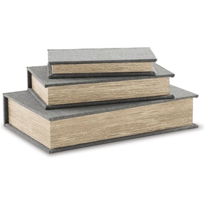 image:imageSignature Design by Ashley Decorative Boxes with Lids Brown Set of 3Gray