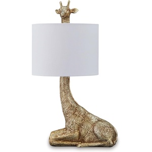 image:imageSignature Design by Ashley Giraffe Table Lamp Goldtone Safari Animal Lamp