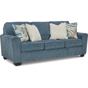 image:imageSignature Design by Ashley Gray Chenille Sofa Easy Assembly StairattBlue