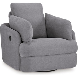 image:imageSignature Design by Ashley Modmax Contemporary Swivel Glider Nursery Recliner StainResistant NextGen Nuvella Performance Fabric Rocking Chair for Living Room Beige 42 WLight Gray