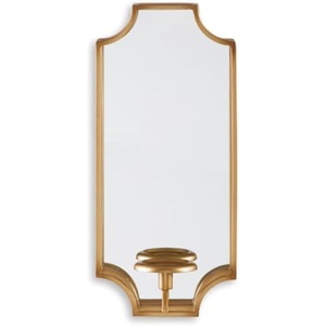 image:imageSignature Design by Ashley Pagoda Mirrored Metal Candle Wall Sconce GoldDumi
