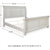 image:imageSignature Design by Ashley Bed Frame with Storage Lettner California KingAntique White