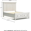 image:imageSignature Design by Ashley Bed Frame with Storage Lettner California KingAntique White
