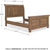 image:imageSignature Design by Ashley Bed Frame with Storage Lettner California KingBrown
