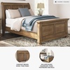 image:imageSignature Design by Ashley Bed Frame with Storage Lettner California KingBrown