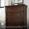 image:imageSignature Design by Ashley Bed Frame with Storage Lettner California KingDark Brown