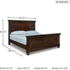 image:imageSignature Design by Ashley Bed Frame with Storage Lettner California KingDark Brown