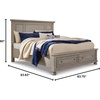 image:imageSignature Design by Ashley Bed Frame with Storage Lettner California KingLight Gray