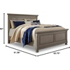 image:imageSignature Design by Ashley Bed Frame with Storage Lettner California KingLight Gray