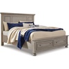 image:imageSignature Design by Ashley Bed Frame with Storage Lettner California KingLight Gray