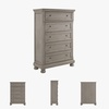 image:imageSignature Design by Ashley Bed Frame with Storage Lettner California KingLight Gray