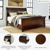 image:imageSignature Design by Ashley Bed Frame with Storage Lettner California KingRustic Brown