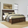 image:imageSignature Design by Ashley Bed Frame with Storage Lettner California KingRustic Brown