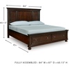 image:imageSignature Design by Ashley Bed Frame with Storage Lettner California KingRustic Brown