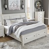 image:imageSignature Design by Ashley Bed Frame with Storage Lettner California KingWhitewash