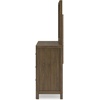 image:imageSignature Design by Ashley Cabalynn King Size Upholstered Bed Frame BeigeDresser and Mirror