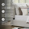image:imageSignature Design by Ashley Cabalynn King Size Upholstered Bed Frame BeigeKing Upholstered Bed