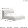 image:imageSignature Design by Ashley Cabalynn King Size Upholstered Bed Frame BeigeKing Upholstered Bed