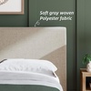 image:imageSignature Design by Ashley Cielden Contemporary King Upholstered Platform Bed with Low Profile Design Roll Slats Foundation or Box Spring Not Needed GrayGrey