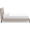 image:imageSignature Design by Ashley Cielden Contemporary King Upholstered Platform Bed with Low Profile Design Roll Slats Foundation or Box Spring Not Needed GrayGrey