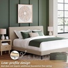 image:imageSignature Design by Ashley Cielden Contemporary King Upholstered Platform Bed with Low Profile Design Roll Slats Foundation or Box Spring Not Needed GrayGrey