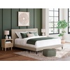 image:imageSignature Design by Ashley Cielden Contemporary King Upholstered Platform Bed with Low Profile Design Roll Slats Foundation or Box Spring Not Needed GrayGrey