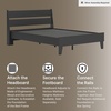 image:imageSignature Design by Ashley Full Size Platform Bed Frame NaturalBlack
