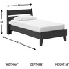 image:imageSignature Design by Ashley Full Size Platform Bed Frame NaturalBlack